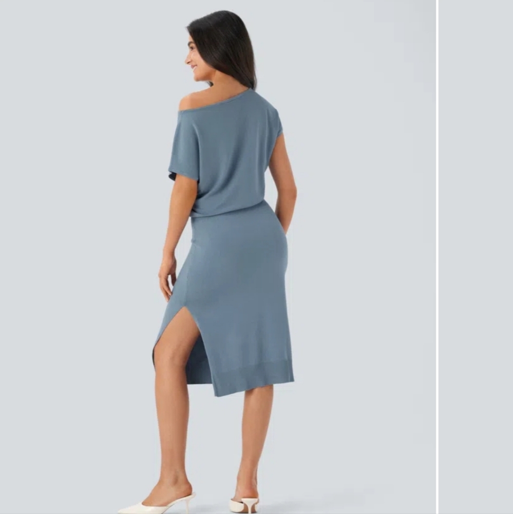 Halara Off The Shoulder Midi Dress - Picture 2 of 2